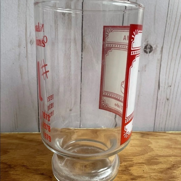 Vintage 80s University of Alabama Crimson Tide Football Championships Glass - Picture 7 of 8